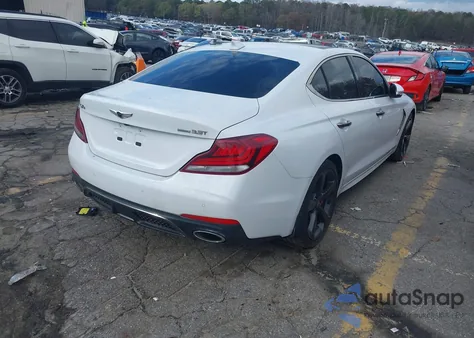 2019 Genesis G70 3.3T Advanced из США, поврежденный, VIN KMTG34LEXKU032715